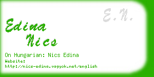 edina nics business card